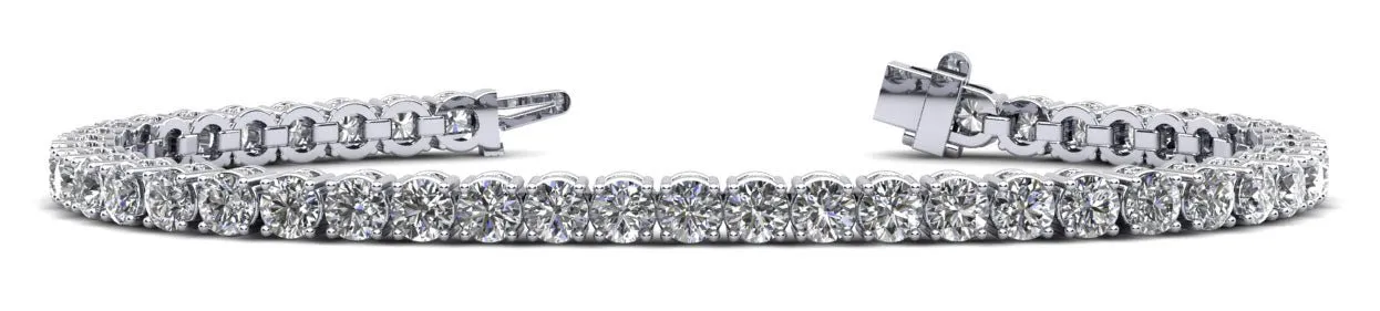 Ultimate Tennis Bracelet with Side Stones Lab-Grown Diamond  with 3.28 ct.(finished) 1mm, 2mm