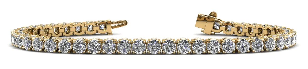 Ultimate Tennis Bracelet with Side Stones Lab-Grown Diamond  with 3.28 ct.(finished) 1mm, 2mm