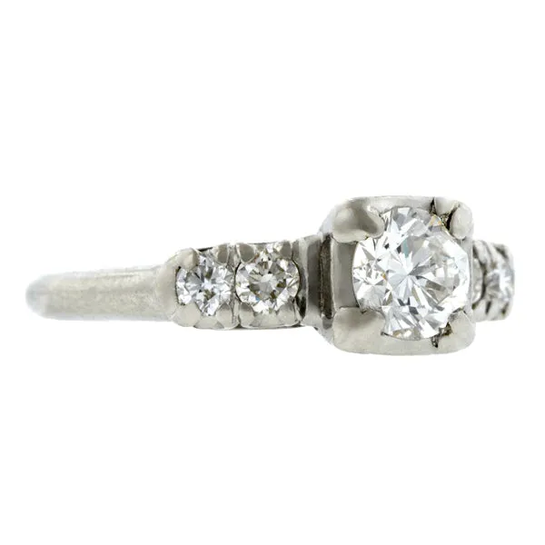 Vintage Diamond Engagement Ring, TRB 0.60ct