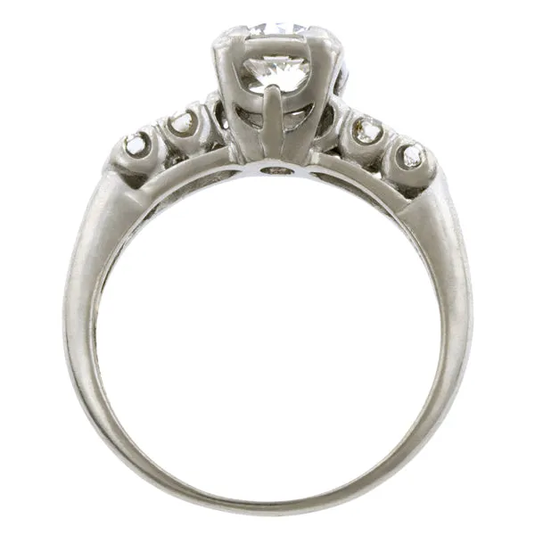Vintage Diamond Engagement Ring, TRB 0.60ct