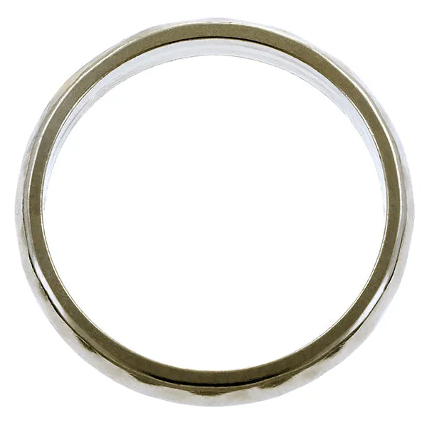 Vintage Faceted Wedding Band