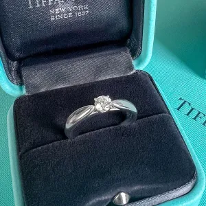 Vintage Tiffany & Co. Engagement Ring, RBC 0.21ct.