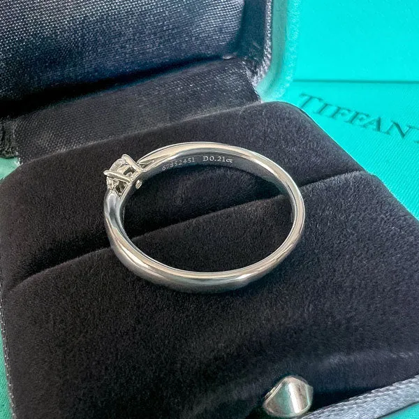Vintage Tiffany & Co. Engagement Ring, RBC 0.21ct.
