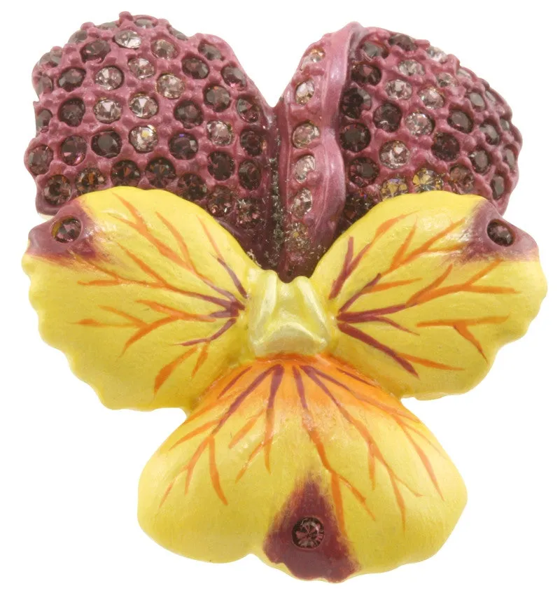 Violet Flower Brooch (Small)