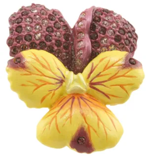 Violet Flower Brooch (Small)