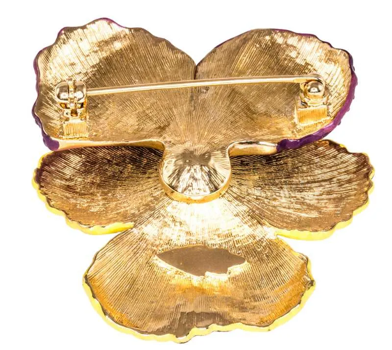 Violet Flower Brooch (Small)