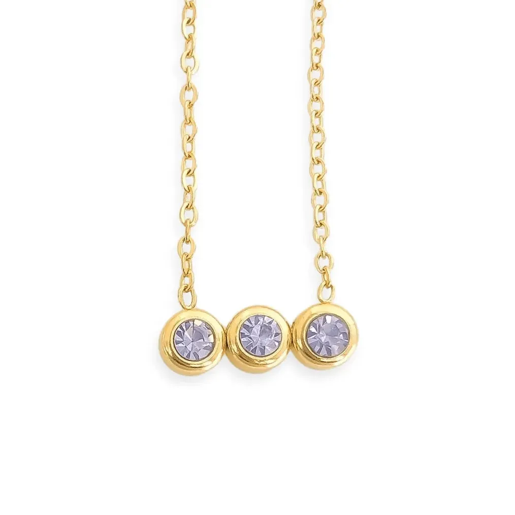 Water Resistant Birthstone Necklace Set