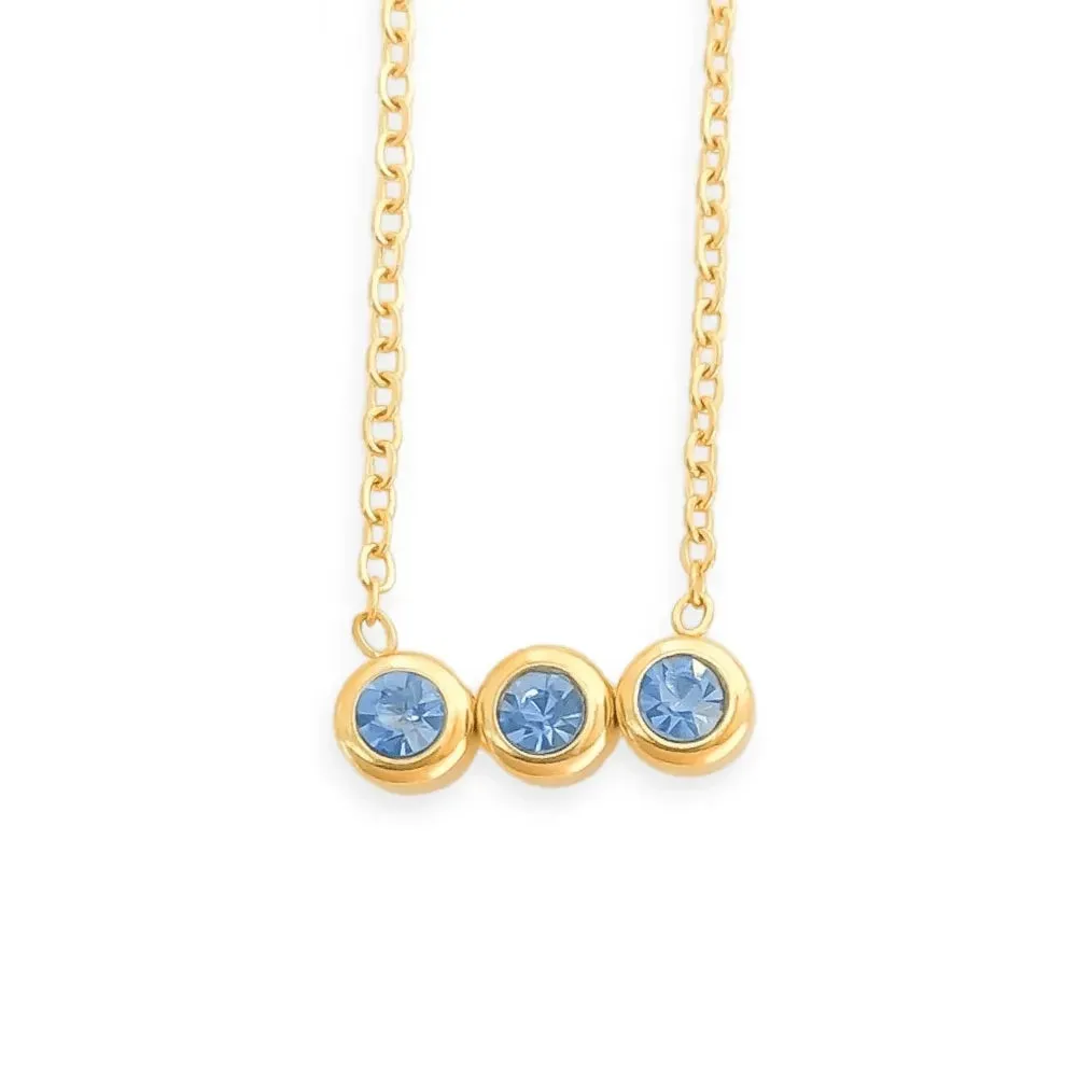 Water Resistant Birthstone Necklace Set