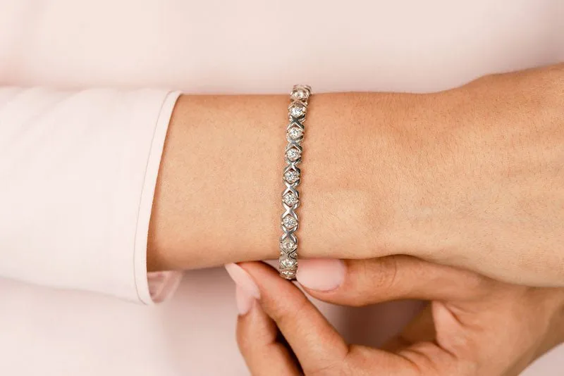 Xoxo Lab-Grown Diamond Bracelet with 3.00 ct.(finished) 3.5mm