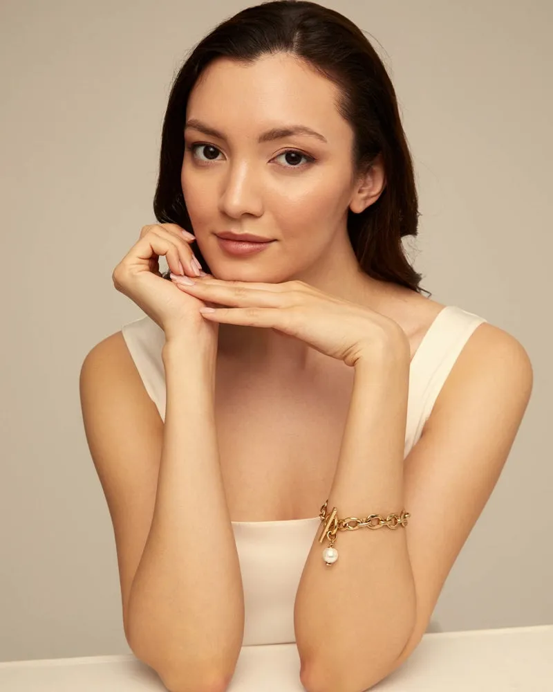 YOLO bracelet, gold