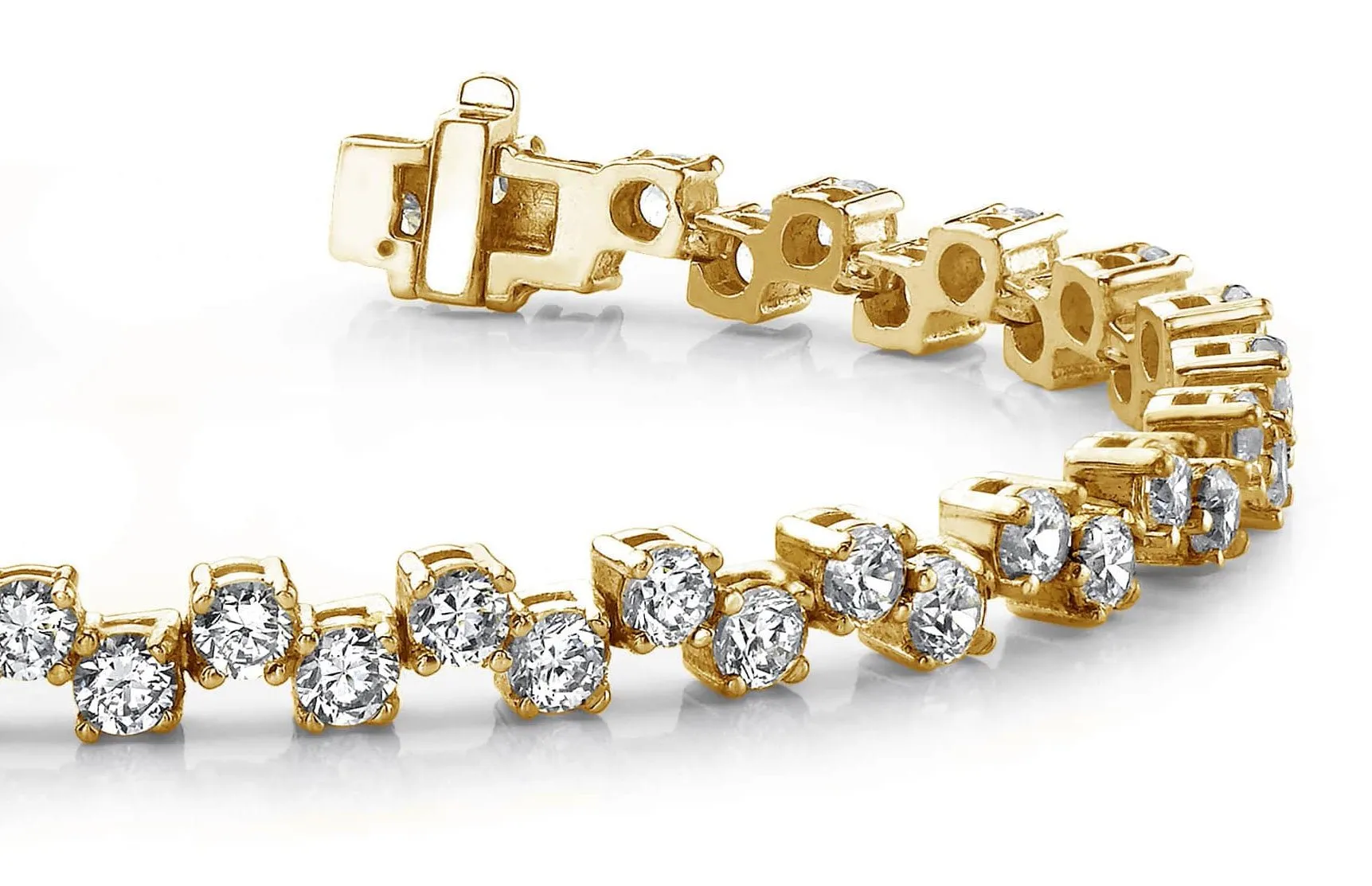 Zig Zag Lab-Grown Diamond Bracelet with 4.99 ct.(finished) 2.75mm