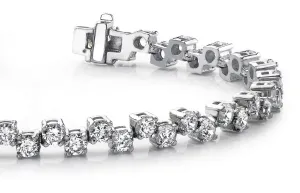 Zig Zag Lab-Grown Diamond Bracelet with 4.99 ct.(finished) 2.75mm